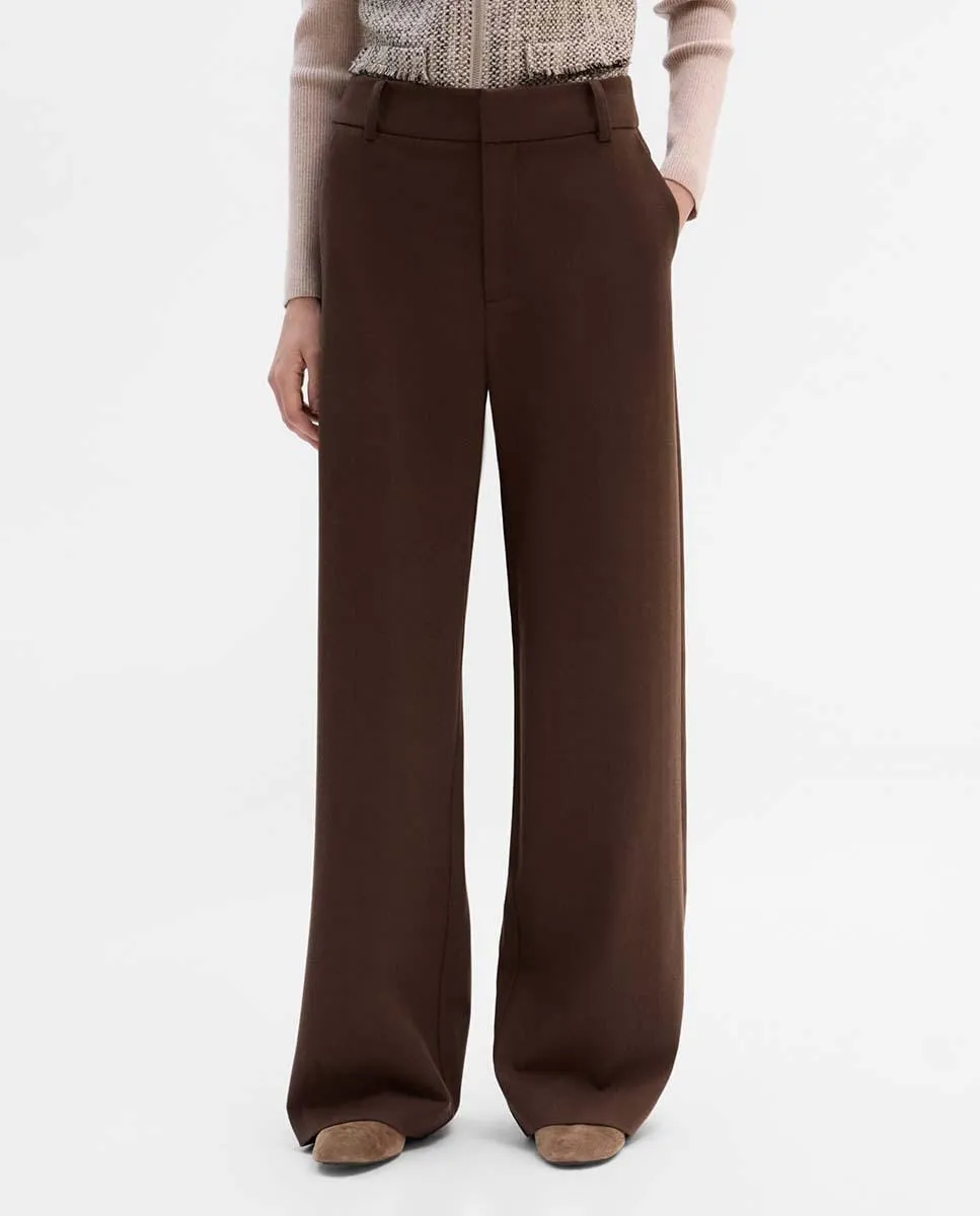 Женские брюки с широкими штанинами и поясом Simorra, коричневый
Женские брюки с широкими штанинами и поясом Simorra, коричневый