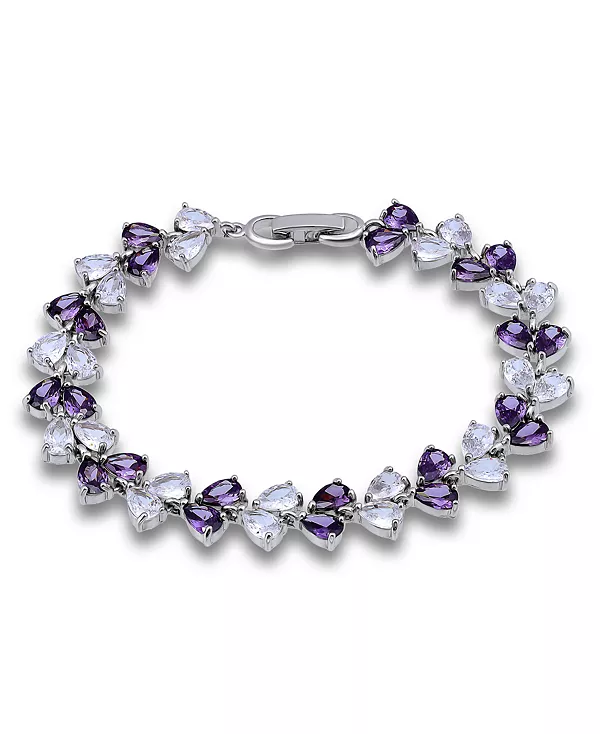 Браслет с чередующимися звеньями из фиолетового прозрачного кубического циркония Macy'S, purple
Браслет с чередующимися звеньями из фиолетового прозрачного кубического циркония Macy'S, purple