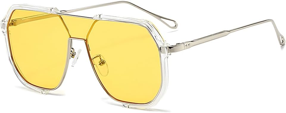 Ретро-солнцезащитные очки-авиаторы большого размера в стиле «гептаграмма» для женщин и мужчин, модные винтажные очки, стильные солнцезащитные очки HEPTAGRAM 7, Transparent Frame Yellow Lens
Ретро-солнцезащитные очки-авиаторы большого размера в стиле «гептаграмма» для женщин и мужчин, модные винтажные очки, стильные солнцезащитные очки HEPTAGRAM 7, Transparent Frame Yellow Lens
