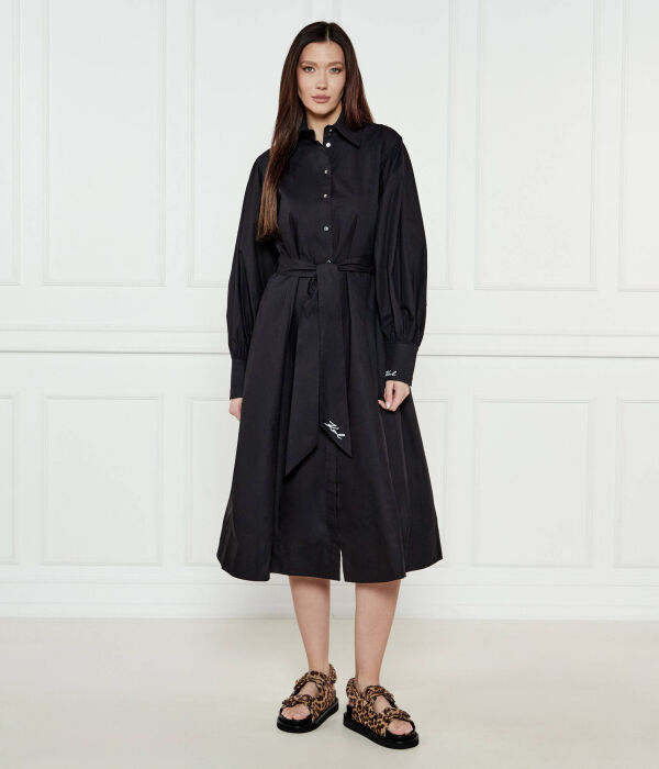 Платье с поясом Karl Lagerfeld, черный
Платье с поясом Karl Lagerfeld, черный
