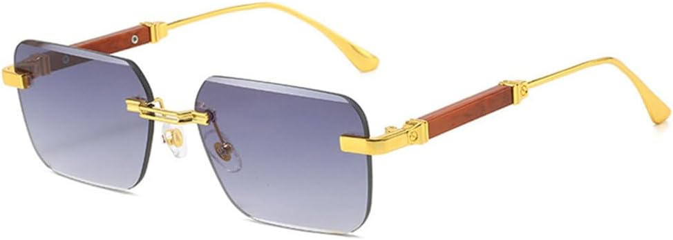 Ретро-квадратные солнцезащитные очки для женщин, модные без оправы, прозрачные линзы с градиентом цвета "океан", мужские панк-солнцезащитные очки UV400 MTZJH, Golden Gray Gradient
Ретро-квадратные солнцезащитные очки для женщин, модные без оправы, прозрачные линзы с градиентом цвета "океан", мужские панк-солнцезащитные очки UV400 MTZJH, Golden Gray Gradient