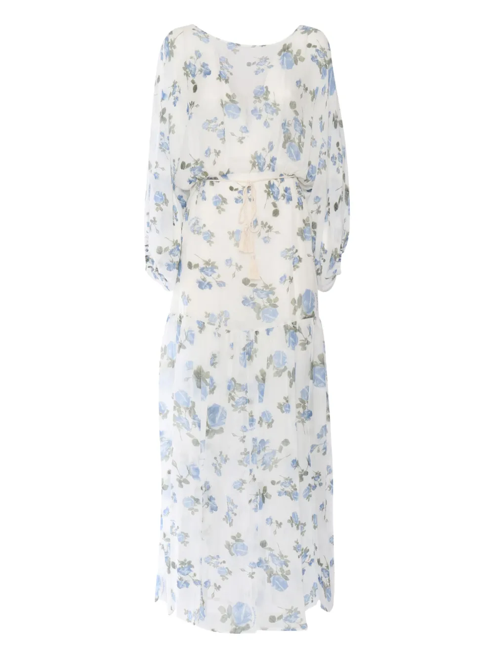 Платье макси с цветочным принтом Ermanno Scervino, белый
Платье макси с цветочным принтом Ermanno Scervino, белый