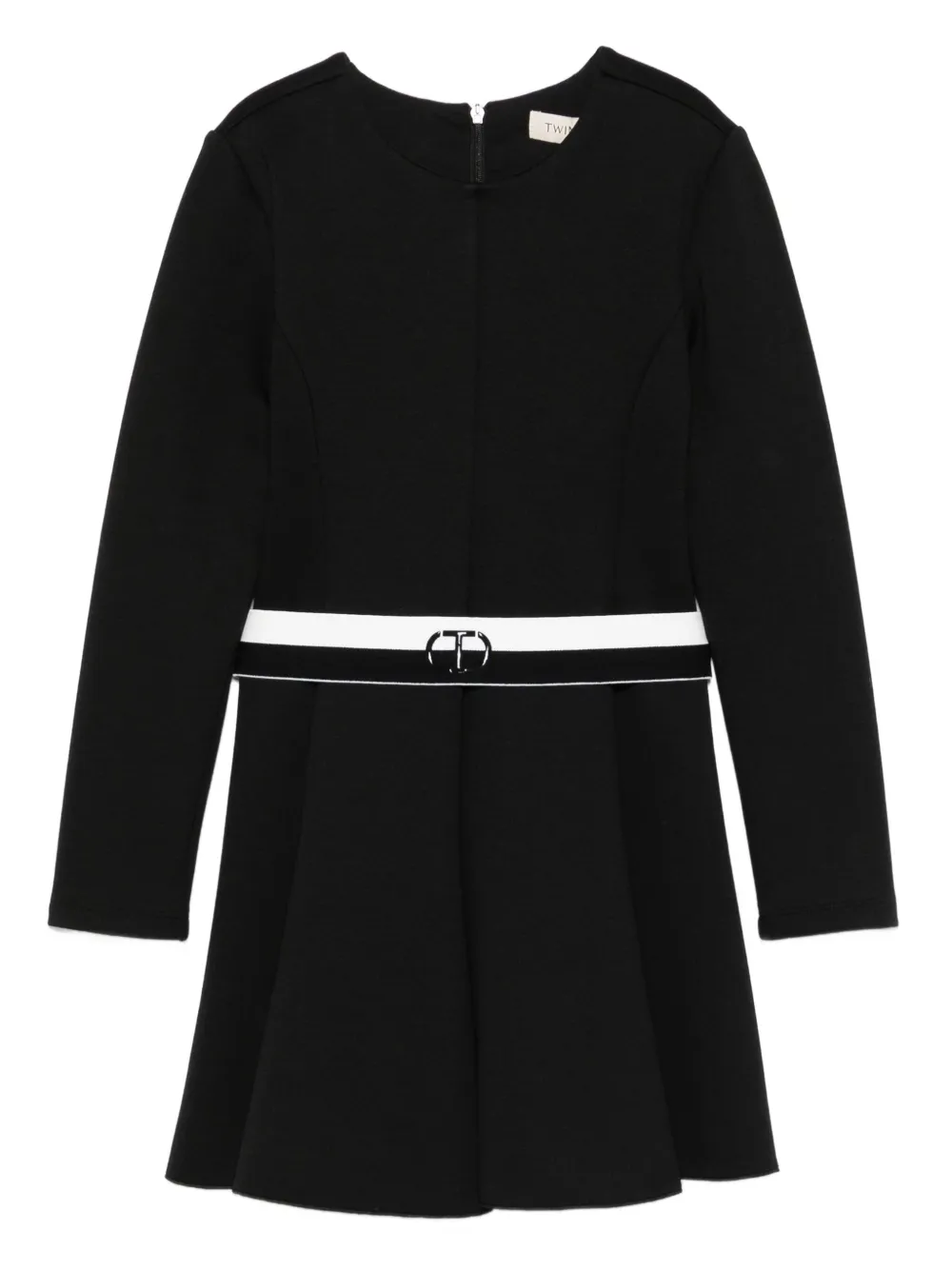 Расклешенное платье с поясом Twinset Kids, черный
Расклешенное платье с поясом Twinset Kids, черный