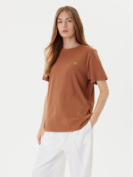 Футболка loose fit 252TP2057 Twinset, коричневый
Футболка loose fit 252TP2057 Twinset, коричневый