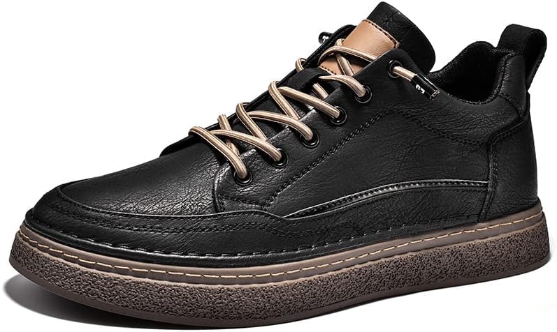 Мужские кожаные низкие кроссовки на шнуровке с незаметным увеличением роста, уличные, противоскользящие, легкие и удобные для ходьбы Elshtide, черный
Мужские кожаные низкие кроссовки на шнуровке с незаметным увеличением роста, уличные, противоскользящие, легкие и удобные для ходьбы Elshtide, черный