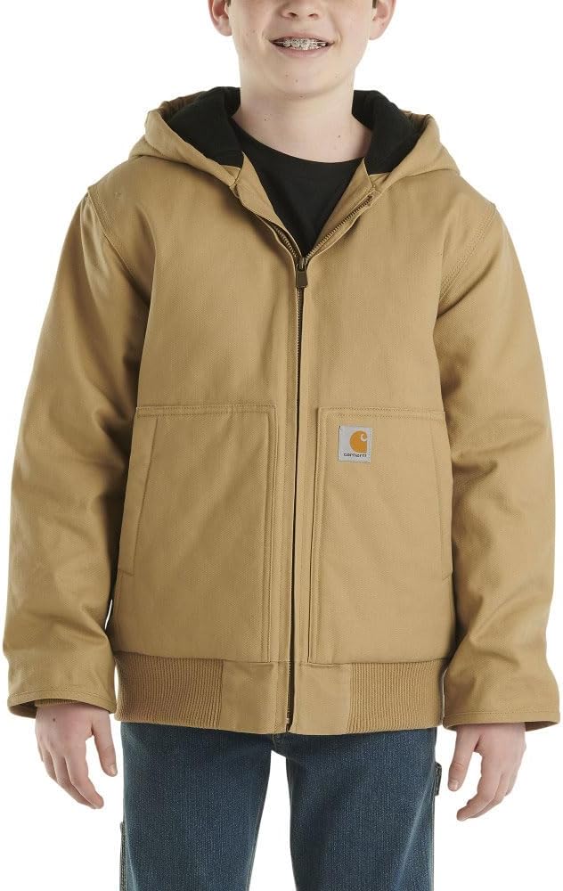 Утепленная куртка Carhartt Boys с капюшоном, фланелевой подкладкой и застежкой-молнией, Dark Khaki
Утепленная куртка Carhartt Boys с капюшоном, фланелевой подкладкой и застежкой-молнией, Dark Khaki