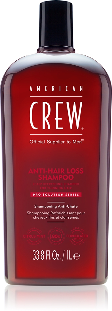 Шампунь против выпадения волос для мужчин American Crew, 1000 мл
Шампунь против выпадения волос для мужчин American Crew, 1000 мл