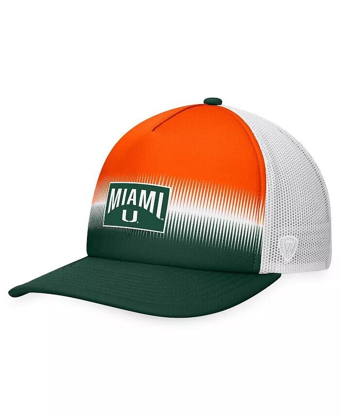Мужская зеленая, оранжевая кепка Miami Hurricanes Daybreak Foam Trucker Adjustable Top of the World
Мужская зеленая, оранжевая кепка Miami Hurricanes Daybreak Foam Trucker Adjustable Top of the World