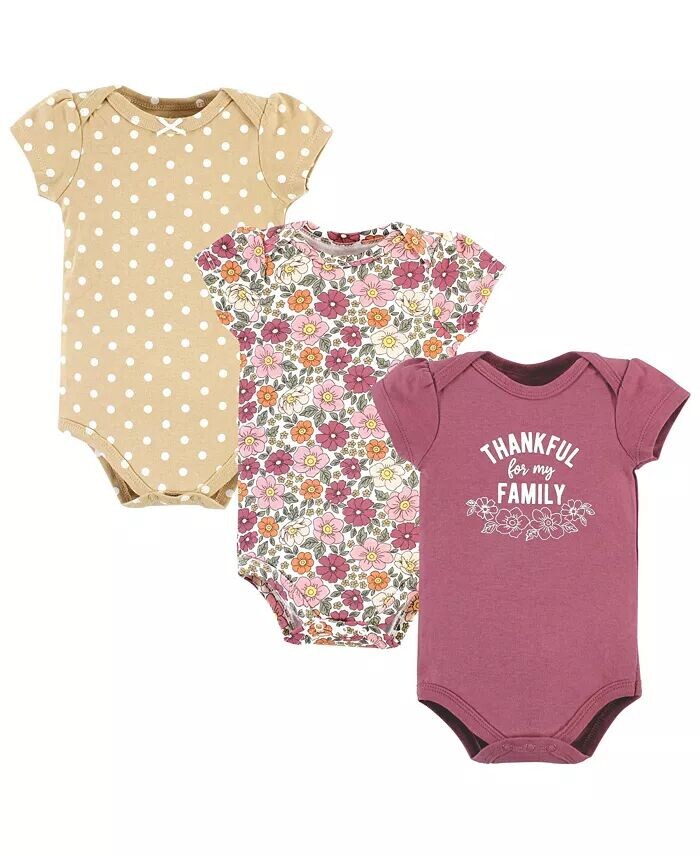 Хлопковые боди для маленьких девочек, благодарный цветочный узор Hudson Baby, розовый
Хлопковые боди для маленьких девочек, благодарный цветочный узор Hudson Baby, розовый