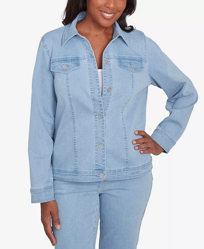 Женская джинсовая куртка классического кроя Alfred Dunner, синий
Женская джинсовая куртка классического кроя Alfred Dunner, синий