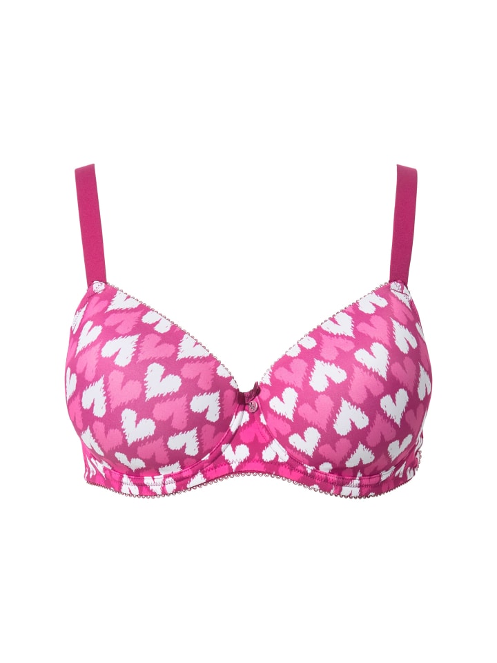 Бюстгальтер на косточках Ulla Popken, фуксия 
Бюстгальтер на косточках Ulla Popken, фуксия