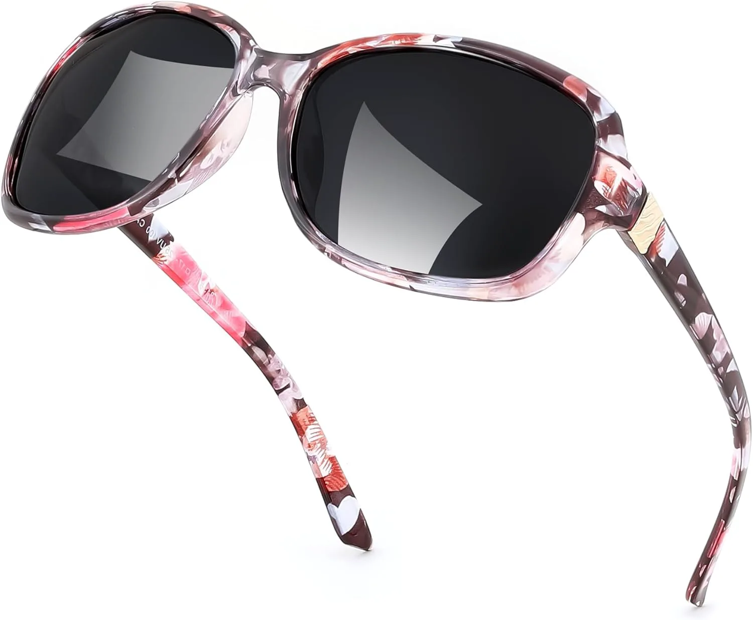 Женские поляризованные солнцезащитные очки FEISEDY, классический винтажный квадратный дизайн, защита от УФ-излучения UV400, артикул B0309, Floral Frame & Grey Lens
Женские поляризованные солнцезащитные очки FEISEDY, классический винтажный квадратный дизайн, защита от УФ-излучения UV400, артикул B0309, Floral Frame & Grey Lens