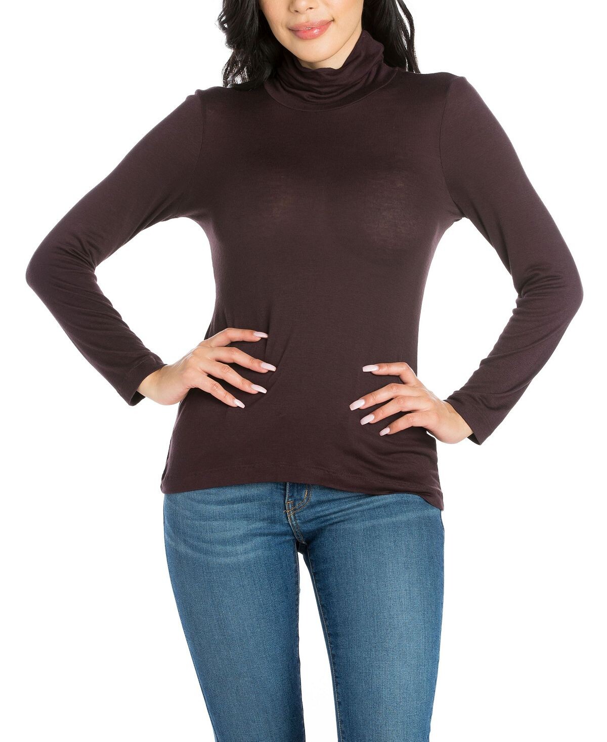 Женская классическая водолазка с длинными рукавами 24seven Comfort Apparel, коричневый
Женская классическая водолазка с длинными рукавами 24seven Comfort Apparel, коричневый