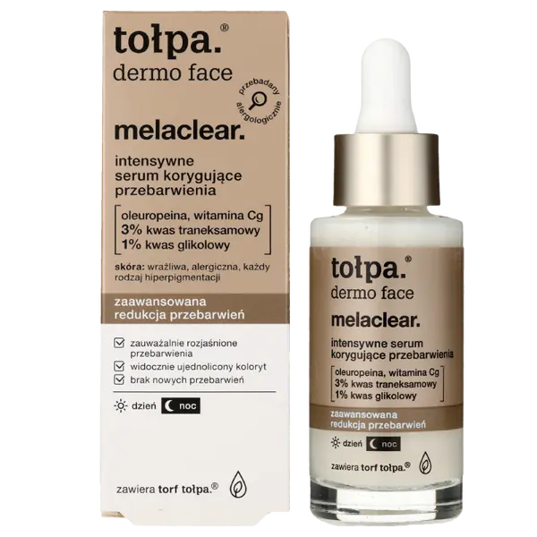 Интенсивная сыворотка для коррекции пигментных пятен, 30 мл Tołpa Dermo face melaclear
Интенсивная сыворотка для коррекции пигментных пятен, 30 мл Tołpa Dermo face melaclear