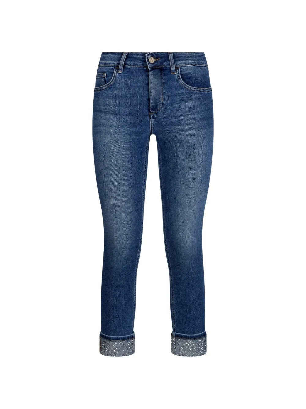 Джинсы с пятью карманами и украшением из страз Liu Jo, синий
Джинсы с пятью карманами и украшением из страз Liu Jo, синий