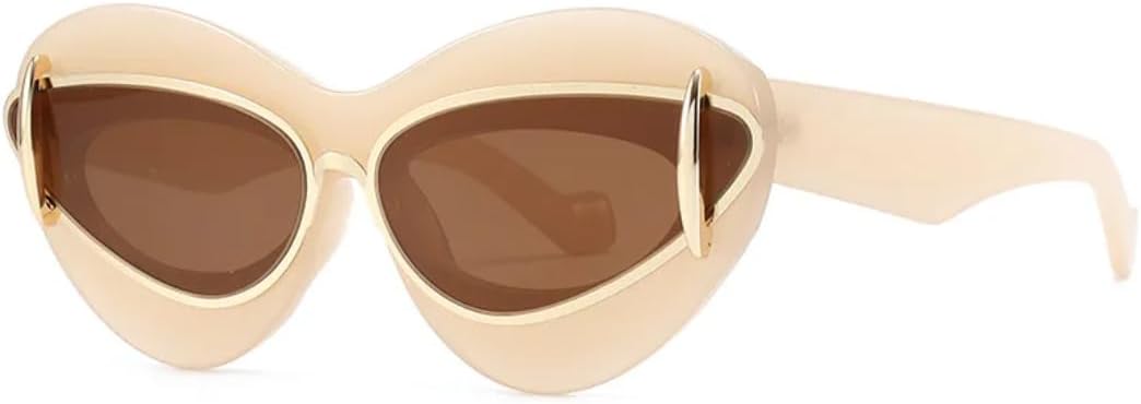 Модные женские солнцезащитные очки «кошачий глаз» для мужчин, панк-стиль, роскошные женские солнцезащитные очки в винтажном стиле, солнцезащитные очки с защитой от УФ-излучения UV400 SZVVBKK, Beige
Модные женские солнцезащитные очки «кошачий глаз» для мужчин, панк-стиль, роскошные женские солнцезащитные очки в винтажном стиле, солнцезащитные очки с защитой от УФ-излучения UV400 SZVVBKK, Beige