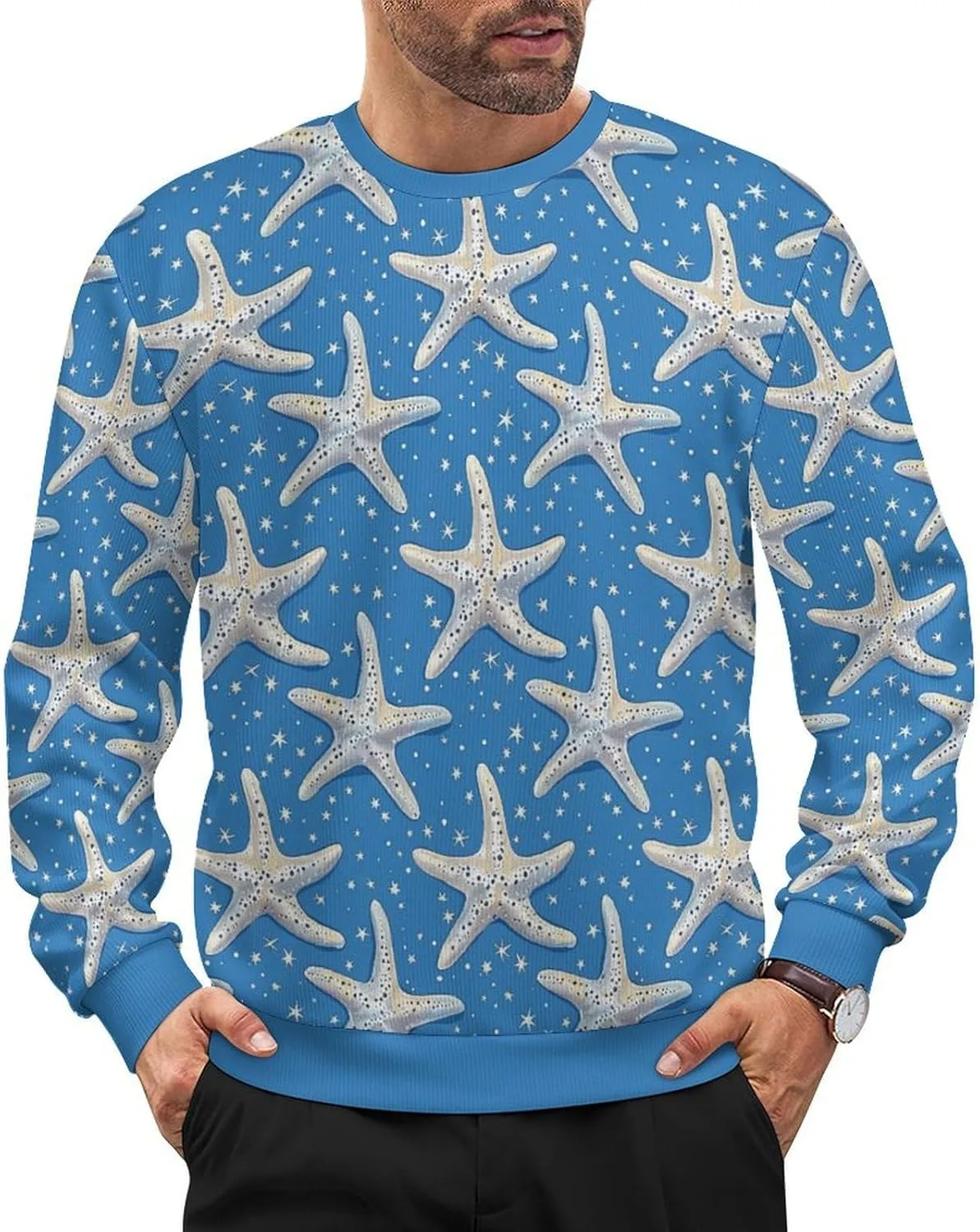 Мужской оверсайз свитер с цветочным принтом HLSDFRES
Мужской оверсайз свитер с цветочным принтом HLSDFRES