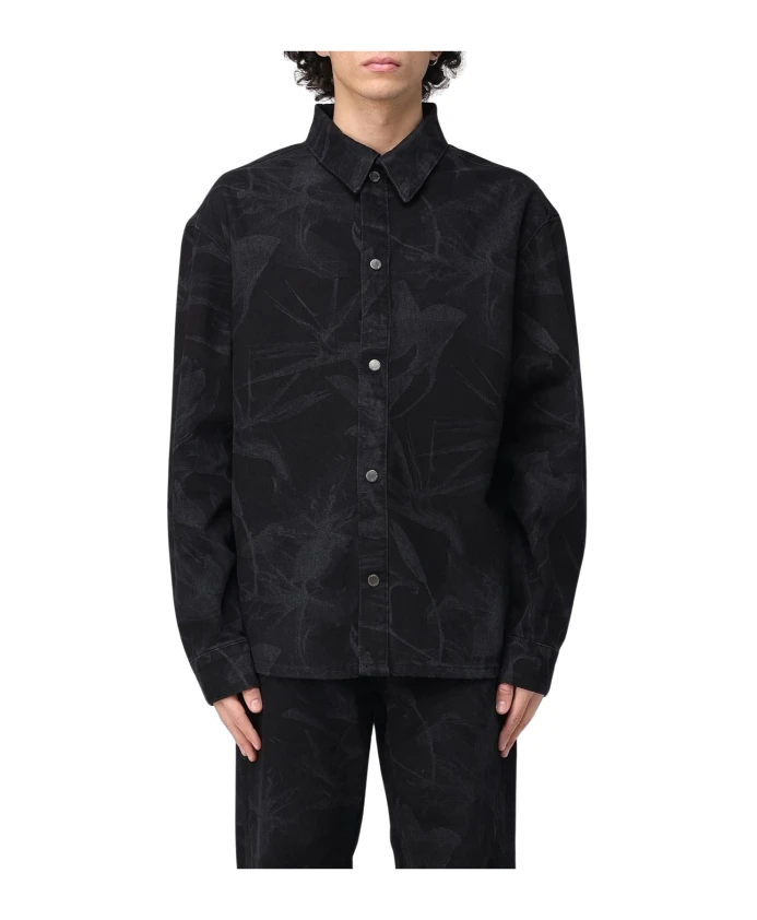 Черная рубашка на пуговицах, изысканный стиль. Daily Paper, черный
Черная рубашка на пуговицах, изысканный стиль. Daily Paper, черный