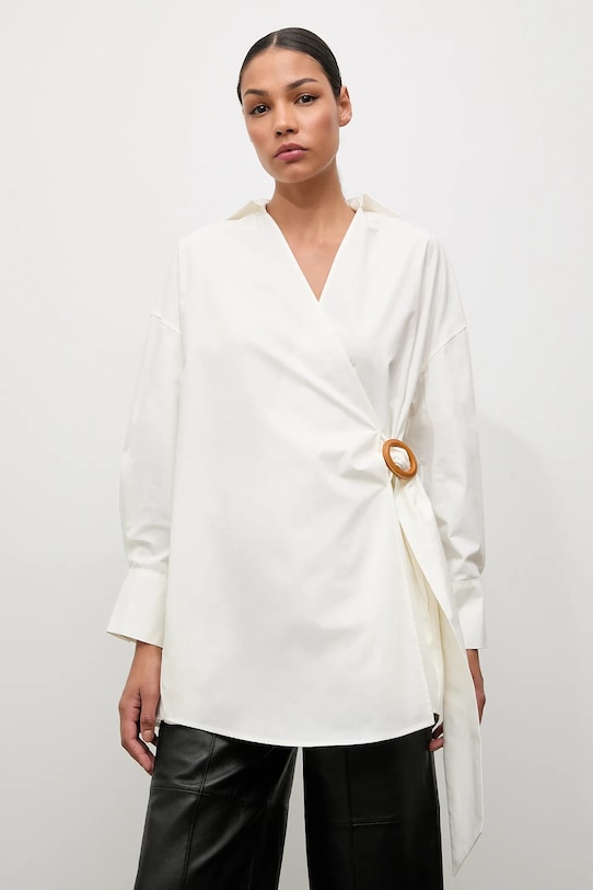 Хлопковая рубашка Answear.Lab, бежевый
Хлопковая рубашка Answear.Lab, бежевый