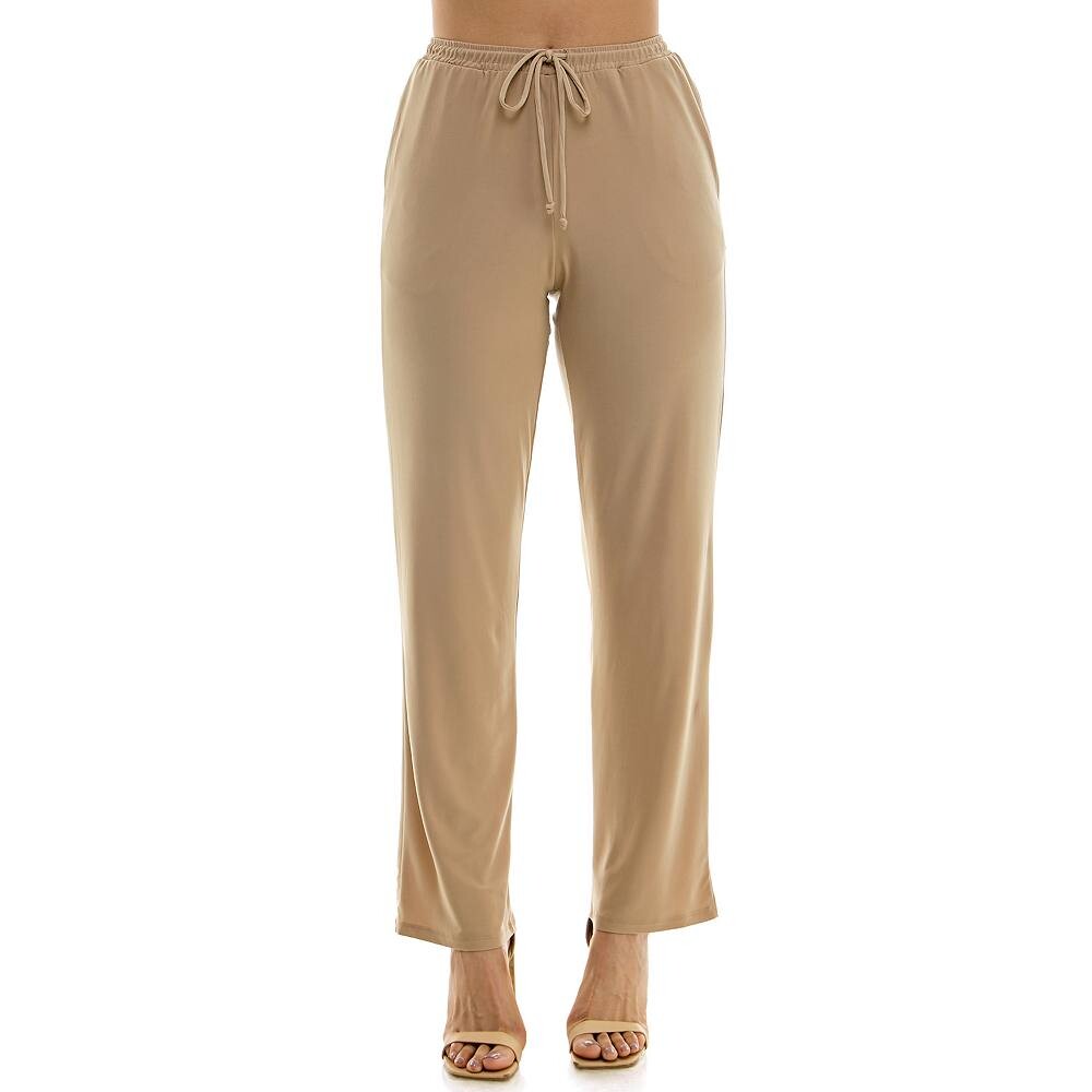 Женские классические брюки с завязками Nina Leonard, цвет Tan
Женские классические брюки с завязками Nina Leonard, цвет Tan