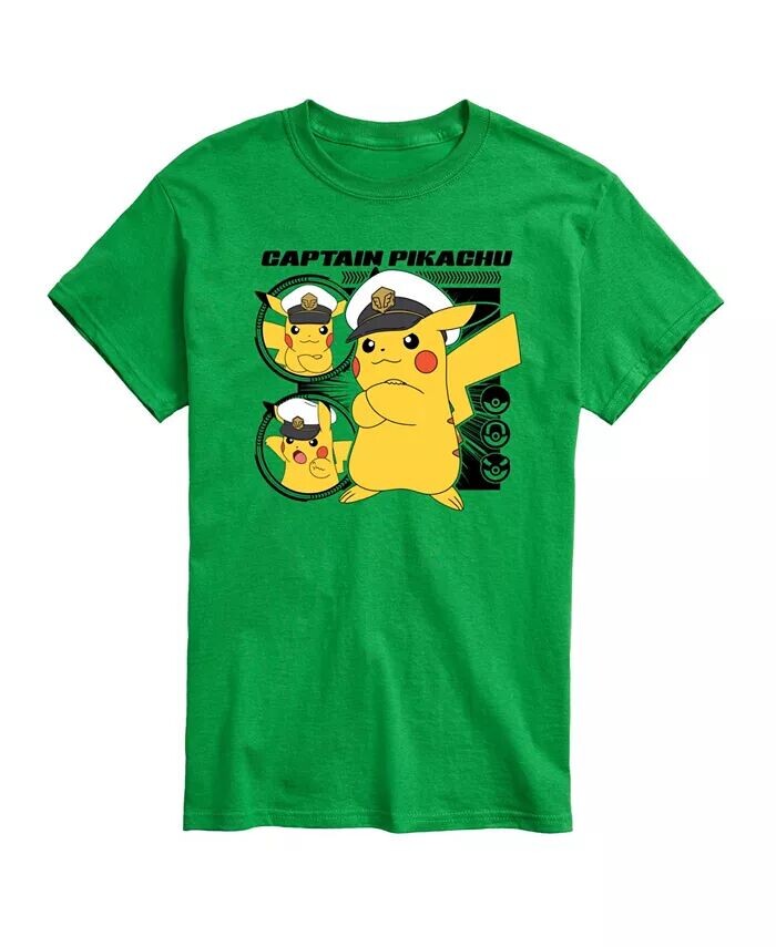Мужская футболка с короткими рукавами Hybrid Apparel Captain Pikachu AIRWAVES, зеленый
Мужская футболка с короткими рукавами Hybrid Apparel Captain Pikachu AIRWAVES, зеленый