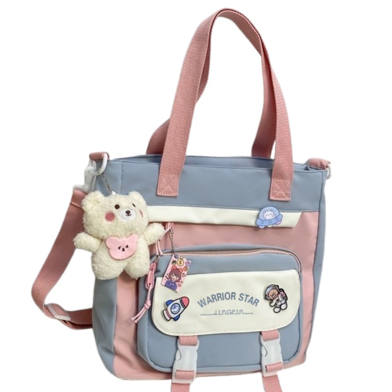 WARRIOR Сумка-шоппер из нейлона, кроссбоди, на плечо, унисекс, черный/синий
WARRIOR Сумка-шоппер из нейлона, кроссбоди, на плечо, унисекс, черный/синий