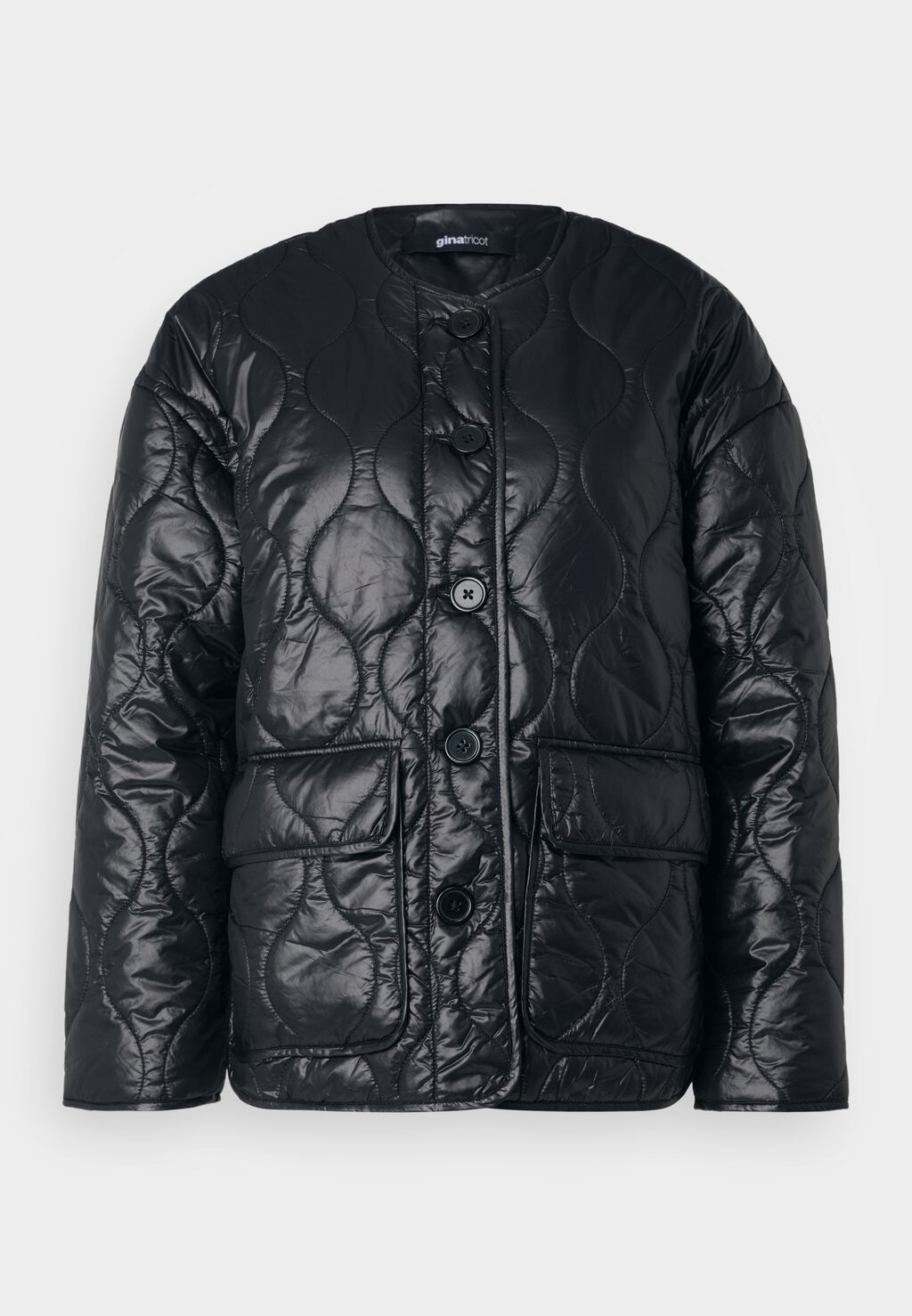 Легкая куртка QUILTED Gina Tricot Petite, черный 
Легкая куртка QUILTED Gina Tricot Petite, черный