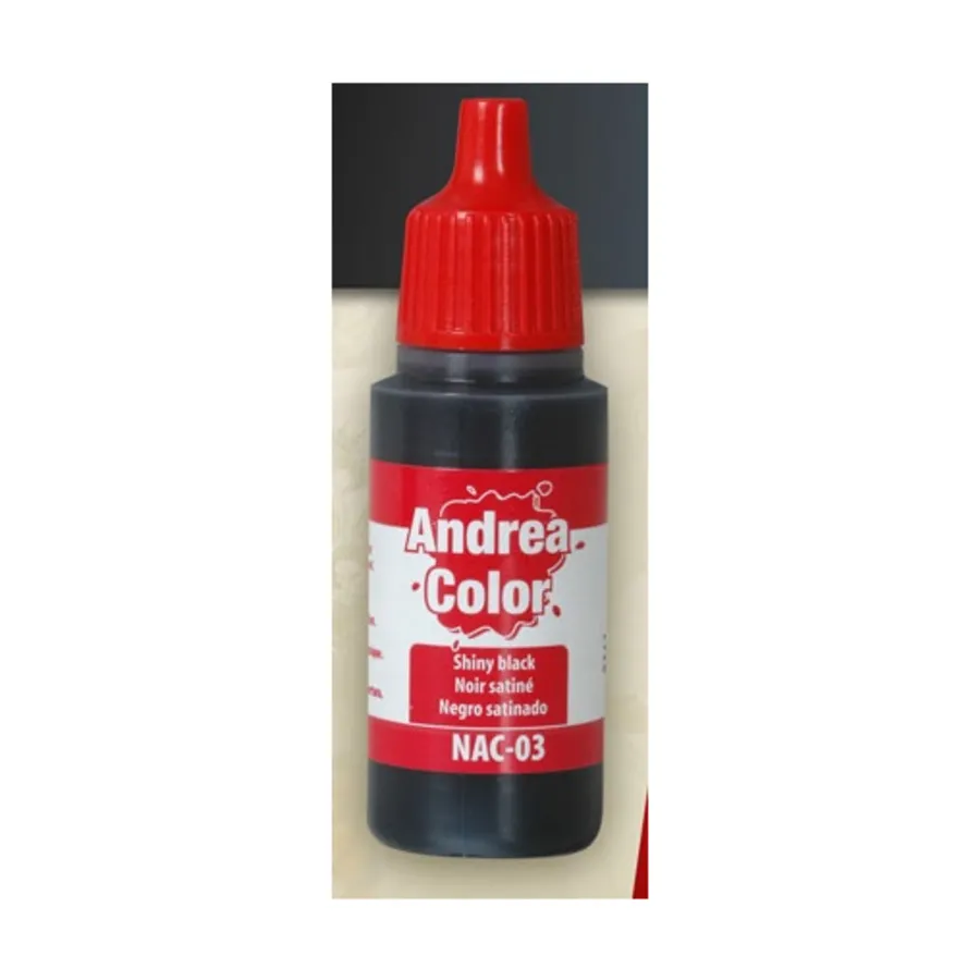Блестящий черный, Andrea Color Paints - Blacks, Whites, & Greys
Блестящий черный, Andrea Color Paints - Blacks, Whites, & Greys