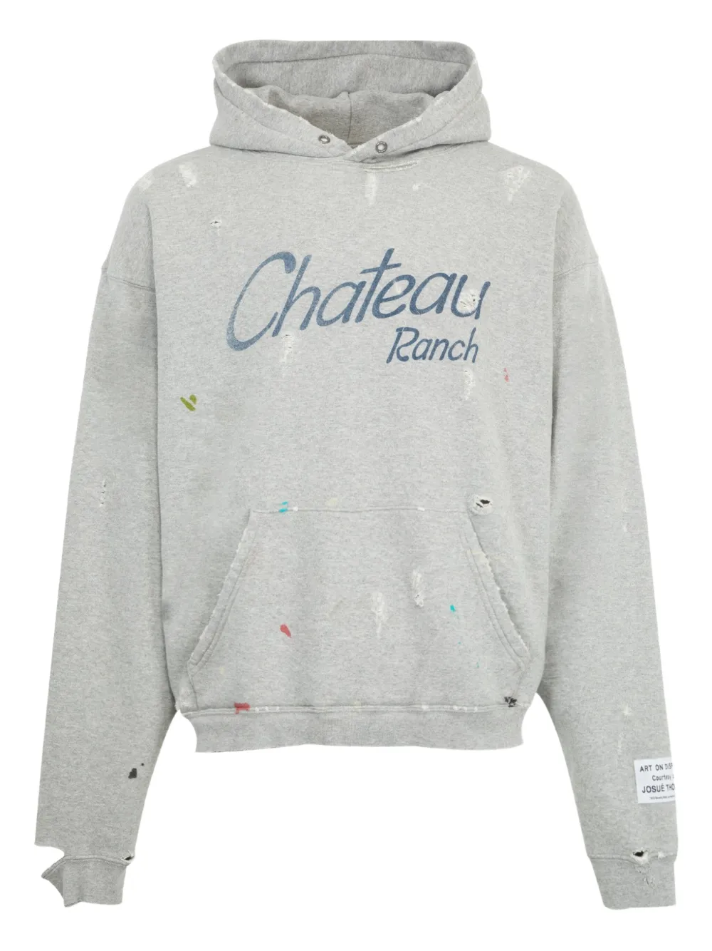 Худи с принтом GALLERY DEPT., серый 
Худи с принтом GALLERY DEPT., серый