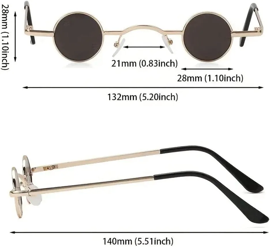 2026 Маленькие круглые солнцезащитные очки для мужчин, винтажные, рок-панк, блэк-метал, стимпанк, солнцезащитные очки для женщин, мини-хип-хоп, GREE MTZJH, One Color
2026 Маленькие круглые солнцезащитные очки для мужчин, винтажные, рок-панк, блэк-метал, стимпанк, солнцезащитные очки для женщин, мини-хип-хоп, GREE MTZJH, One Color