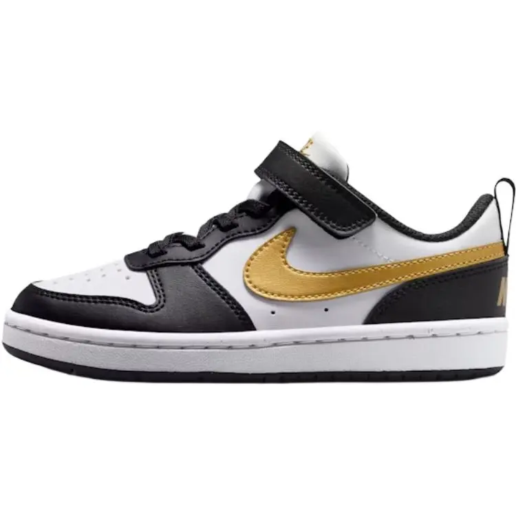 Nike Court Borough Low top детские скейтбординг кроссовки Black White Gold Kids'
Nike Court Borough Low top детские скейтбординг кроссовки Black White Gold Kids'
