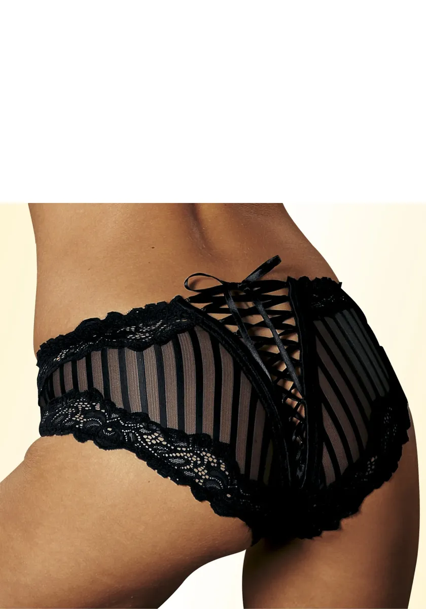 Золотые трусики-стринги Petite Fleur с эротичной шнуровкой сзади Petite Fleur Gold, черный
Золотые трусики-стринги Petite Fleur с эротичной шнуровкой сзади Petite Fleur Gold, черный