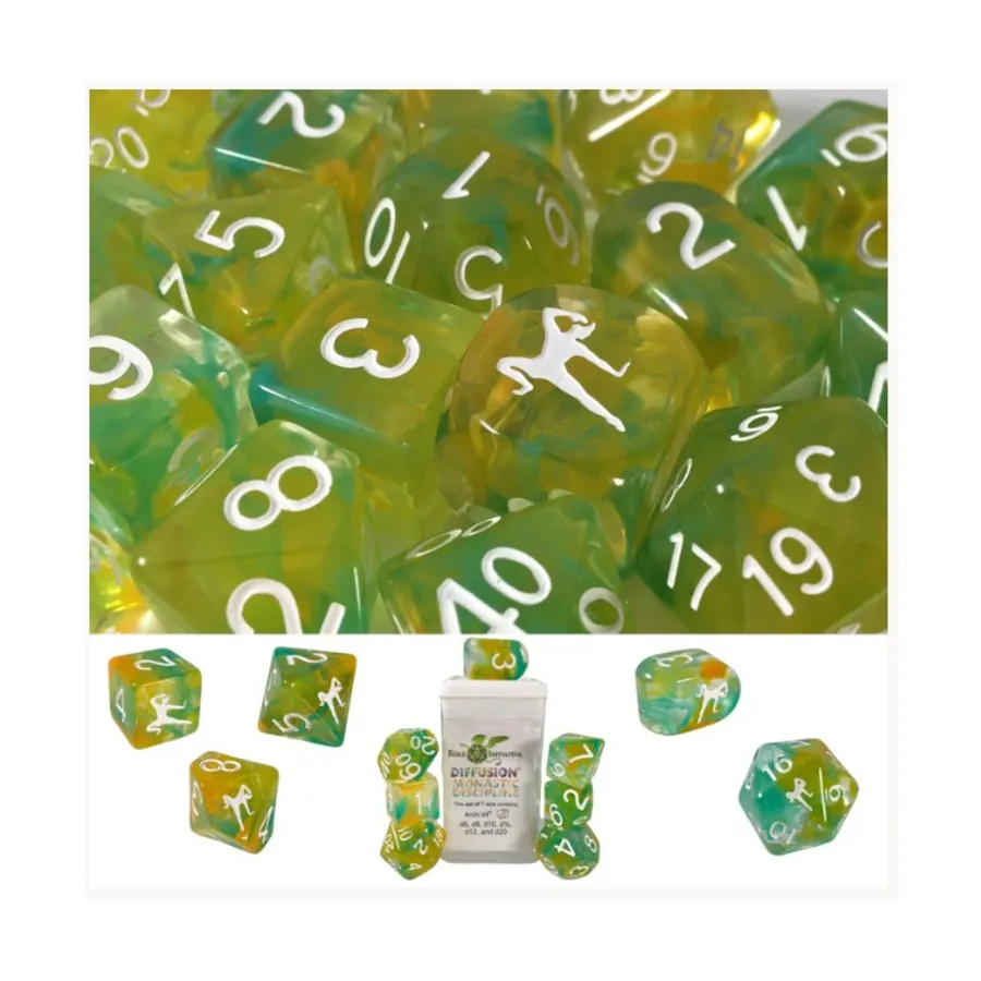 Набор Diffusion Poly — Монашеская традиция с символом класса (15), Class & Creature Dice - Poly Sets
Набор Diffusion Poly — Монашеская традиция с символом класса (15), Class & Creature Dice - Poly Sets