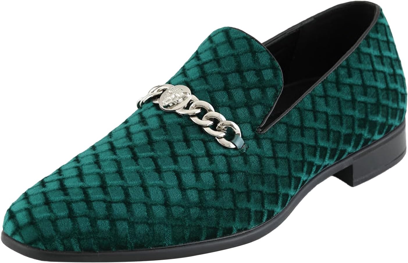 Мужские лоферы Amali Velvet Slip-On с львиным декором, тапочки для смокинга, лоферы с металлической цепочкой, Green (Felix)
Мужские лоферы Amali Velvet Slip-On с львиным декором, тапочки для смокинга, лоферы с металлической цепочкой, Green (Felix)