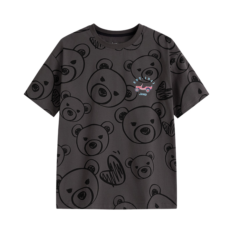 Футболка для детей с круглым вырезом Jeep, серый
Футболка для детей с круглым вырезом Jeep, серый