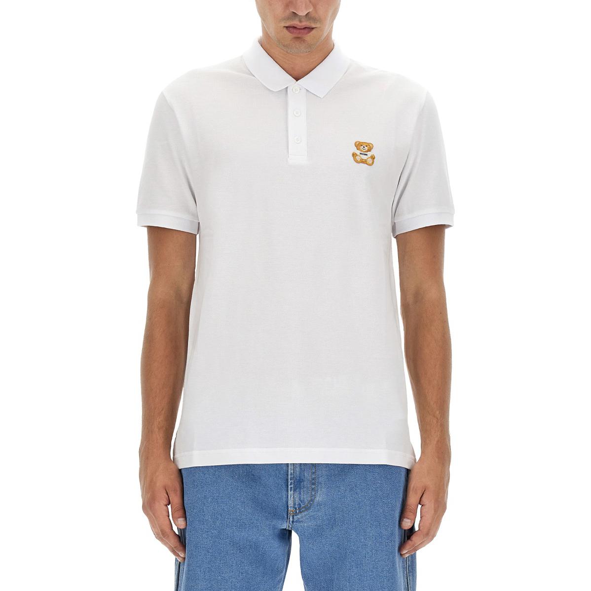 Футболка поло с аппликацией мишки MOSCHINO, белая, Белый, Футболка поло с аппликацией мишки MOSCHINO, белая
Футболка поло с аппликацией мишки MOSCHINO, белая, Белый, Футболка поло с аппликацией мишки MOSCHINO, белая