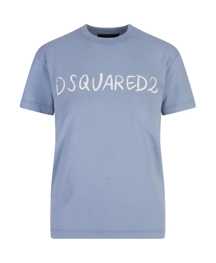 Синяя футболка с логотипом, идеальный крой. Dsquared2, синий
Синяя футболка с логотипом, идеальный крой. Dsquared2, синий