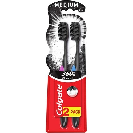 Зубная щетка 360 Black Medium - Упаковка из 2 шт Colgate
Зубная щетка 360 Black Medium - Упаковка из 2 шт Colgate