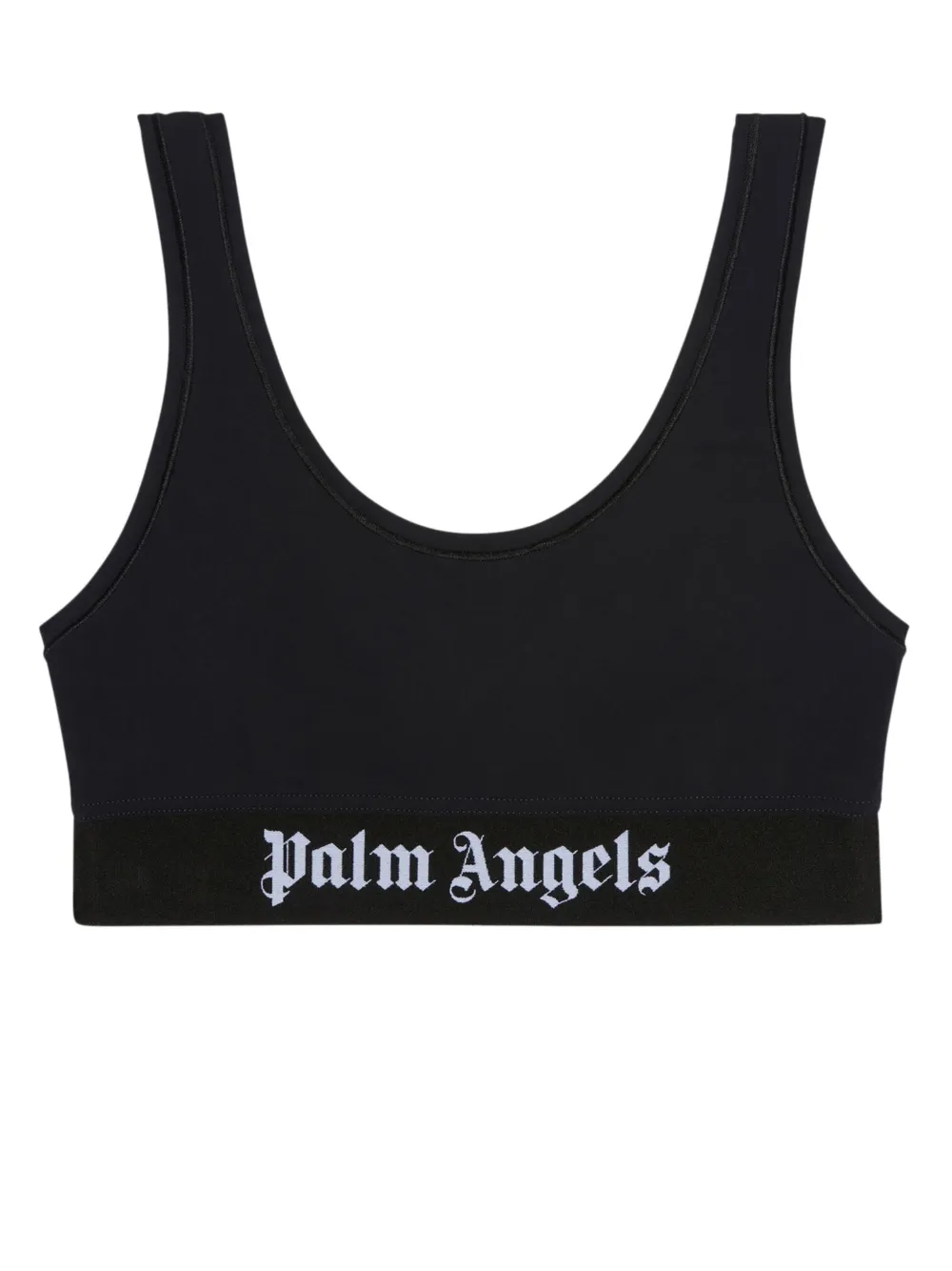 Спортивный бюстгальтер с логотипом PALM ANGELS, черный
Спортивный бюстгальтер с логотипом PALM ANGELS, черный