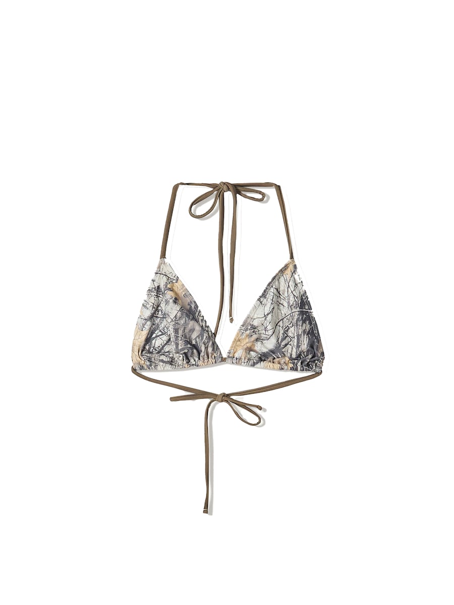 Треугольный бикини-топ Bershka, серый/темно-серый
Треугольный бикини-топ Bershka, серый/темно-серый