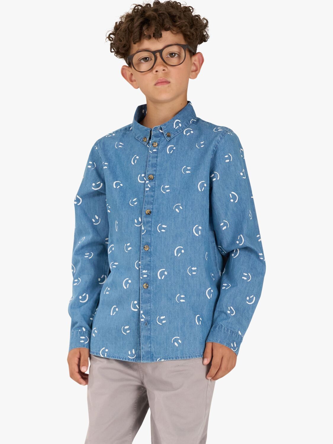 Детская рубашка Walker с принтом улыбки Angel & Rocket, синий
Детская рубашка Walker с принтом улыбки Angel & Rocket, синий