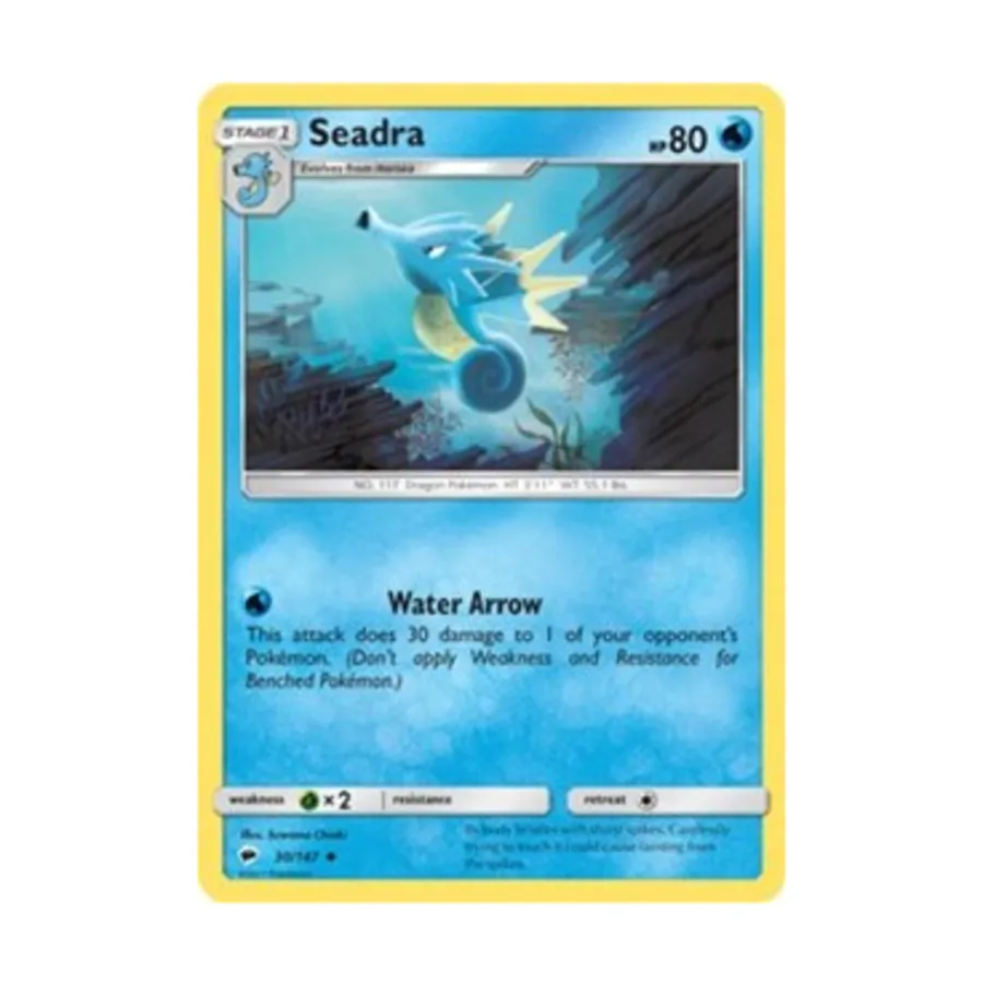 CCG Сеадра (Ю) #30, Pokemon - Sun & Moon - Burning Shadows - Singles
CCG Сеадра (Ю) #30, Pokemon - Sun & Moon - Burning Shadows - Singles