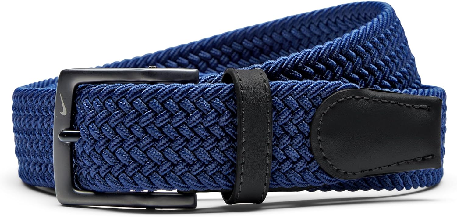 Мужской эластичный тканый ремень Nike, Midnight Navy
Мужской эластичный тканый ремень Nike, Midnight Navy