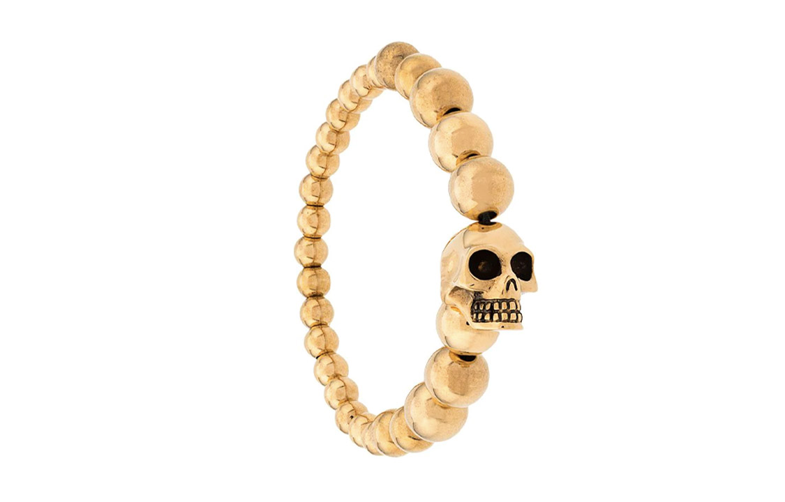Браслет с черепом Alexander McQueen, золото
Браслет с черепом Alexander McQueen, золото
