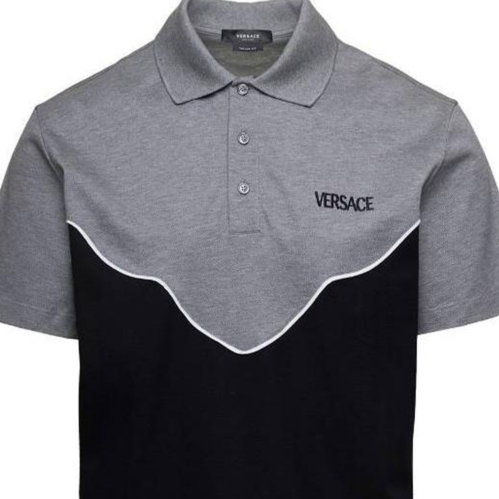 Футболка поло с коротким рукавом и вышитым логотипом VERSACE, черно-серая, Черный, Футболка поло с коротким рукавом и вышитым логотипом VERSACE, черно-серая
Футболка поло с коротким рукавом и вышитым логотипом VERSACE, черно-серая, Черный, Футболка поло с коротким рукавом и вышитым логотипом VERSACE, черно-серая