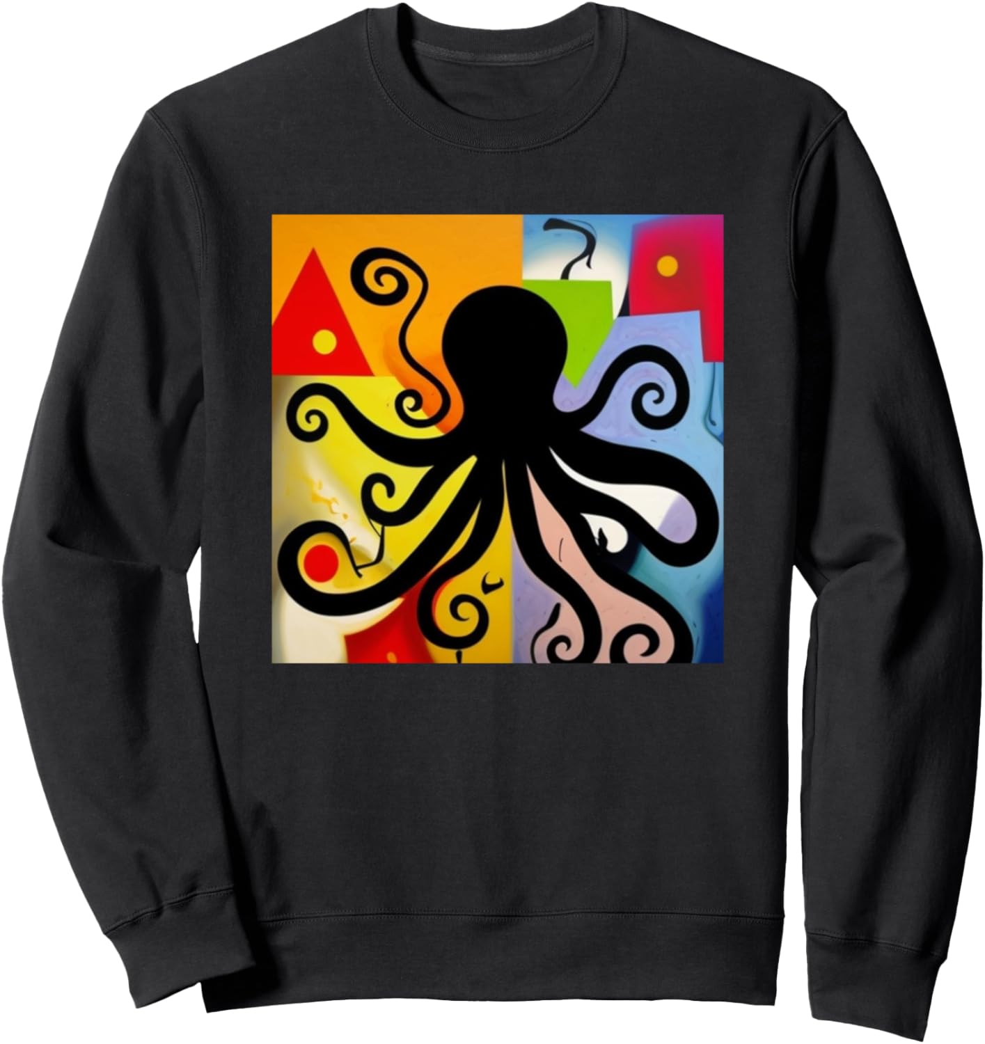 Мотив силуэта осьминога, красочные щупальца кальмара, толстовка с изображением осьминога Octopus - Squid Art Men Women Kids Boys Girls Gift, черный
Мотив силуэта осьминога, красочные щупальца кальмара, толстовка с изображением осьминога Octopus - Squid Art Men Women Kids Boys Girls Gift, черный
