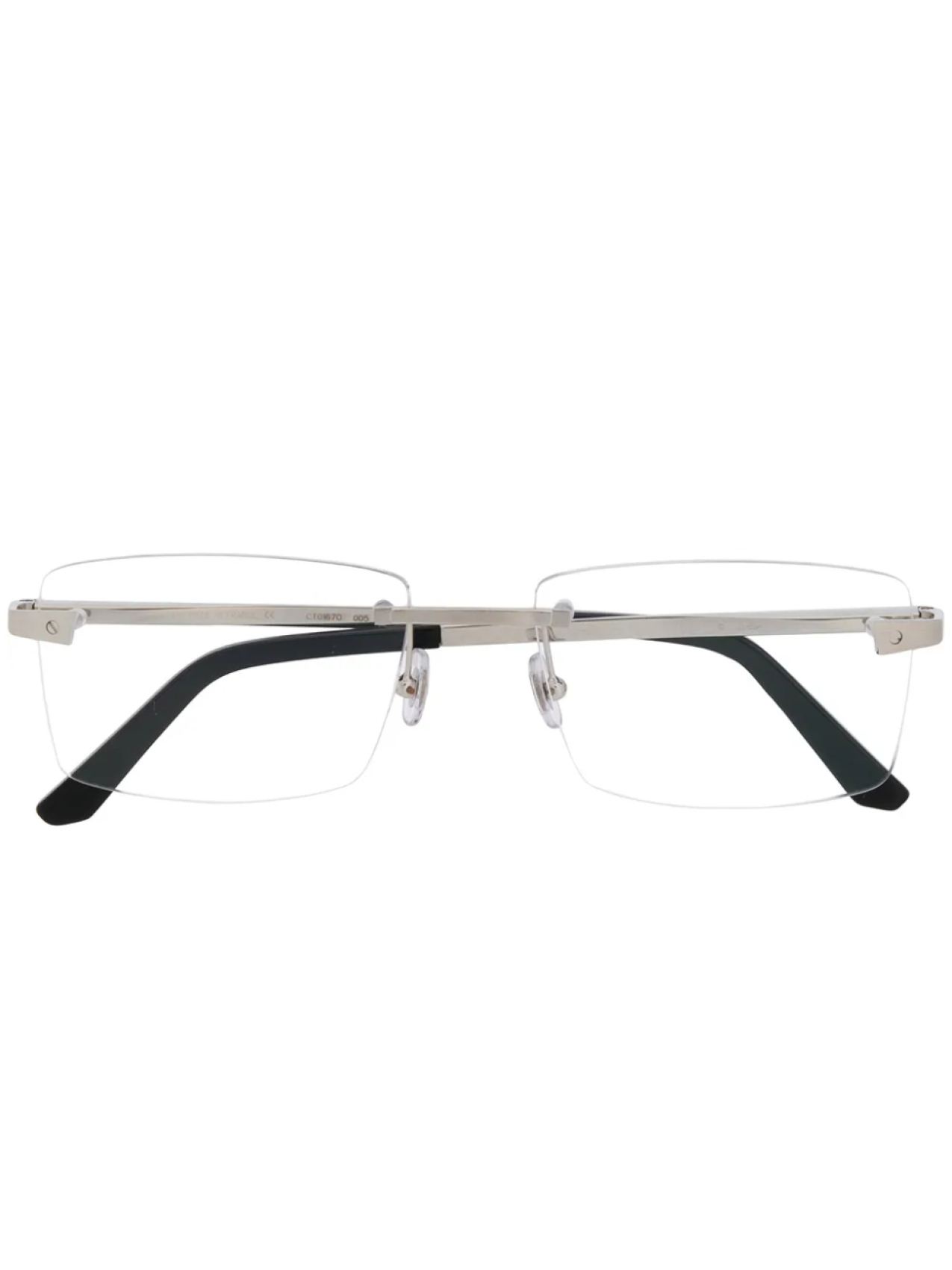 Cartier Eyewear солнцезащитные очки прямоугольной формы без оправы, серебряный
Cartier Eyewear солнцезащитные очки прямоугольной формы без оправы, серебряный