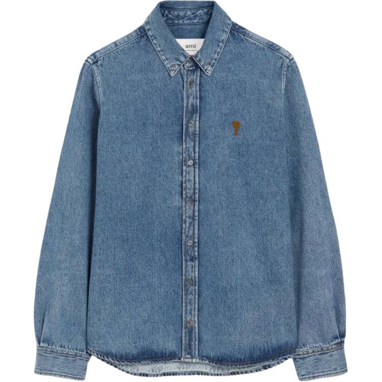 Ami Paris Ami De Coeur хлопковая рубашка на пуговицах AMIPARIS, синий
Ami Paris Ami De Coeur хлопковая рубашка на пуговицах AMIPARIS, синий