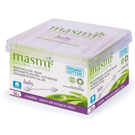 Амбушюры из органического хлопка, для детей и младенцев, 56 шт. Masmi
Амбушюры из органического хлопка, для детей и младенцев, 56 шт. Masmi