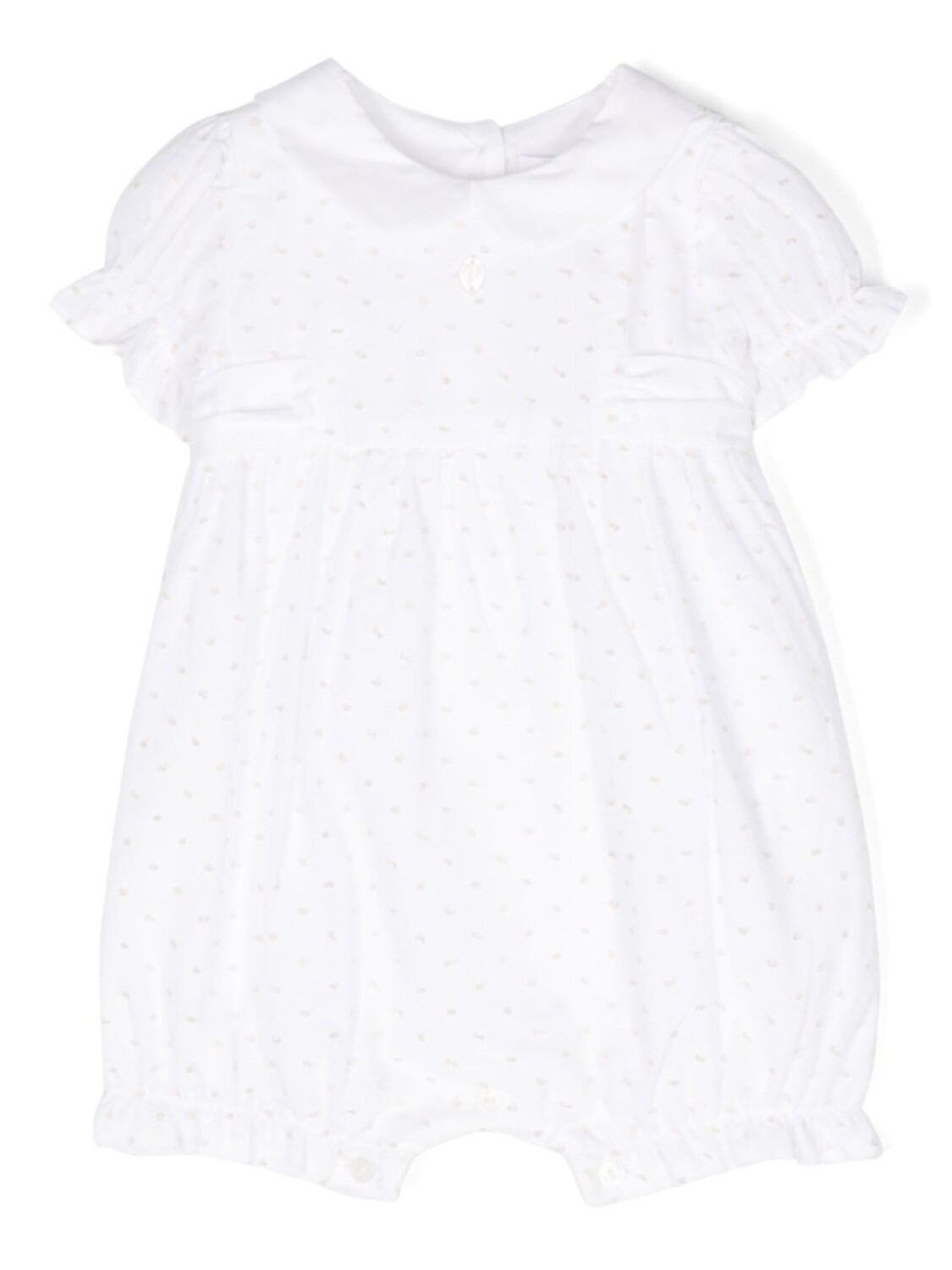 Ромпер с вышивкой в горох Patachou, белый
Ромпер с вышивкой в горох Patachou, белый